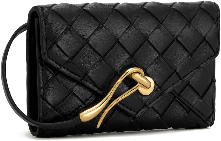 image:imageJW PEI Celeste Woven Textured Envelope Wallet BlackBlack