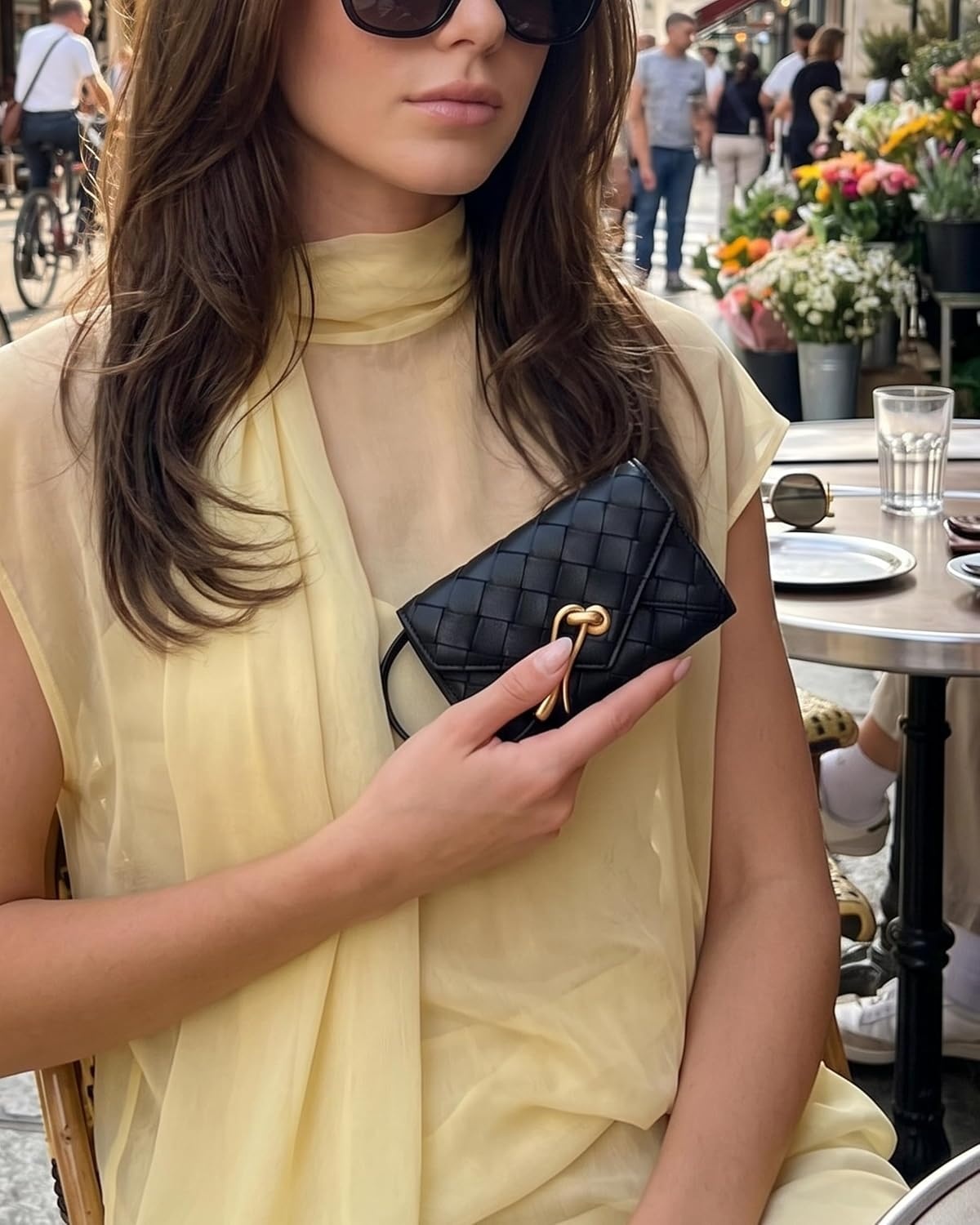 image:imageJW PEI Celeste Woven Textured Envelope Wallet BlackBlack