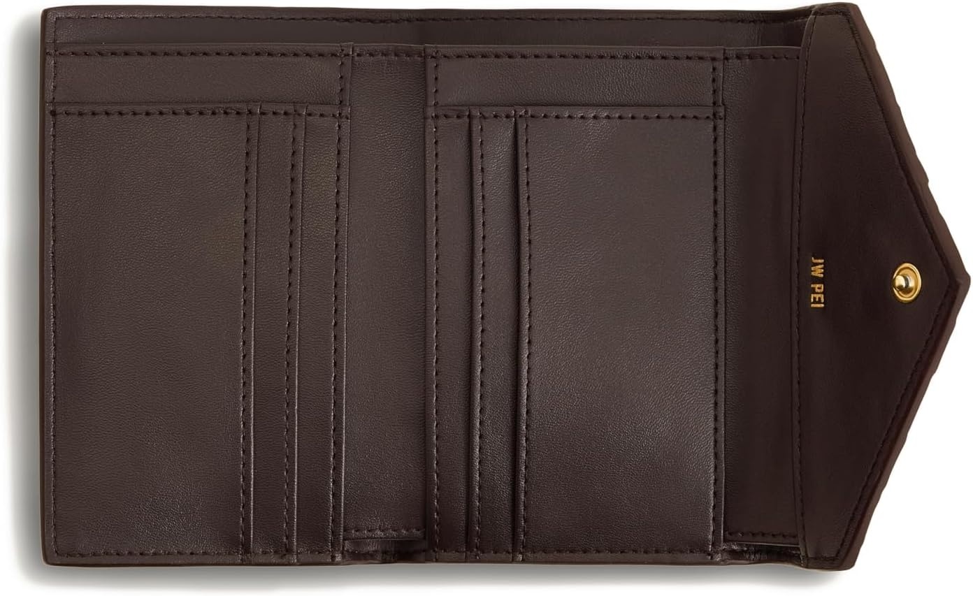 image:imageJW PEI Celeste Woven Textured Envelope Wallet BlackChocolate