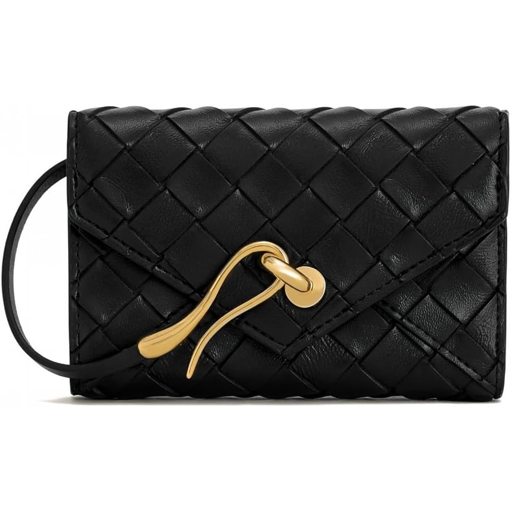 image:imageJW PEI Celeste Woven Textured Envelope Wallet BlackBlack