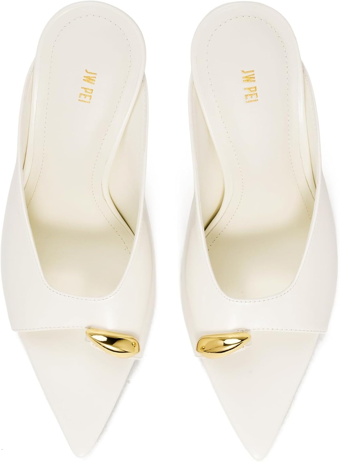 image:imageJW PEI Womens Noemi PointedToe Mesh Mule HeelsWhite