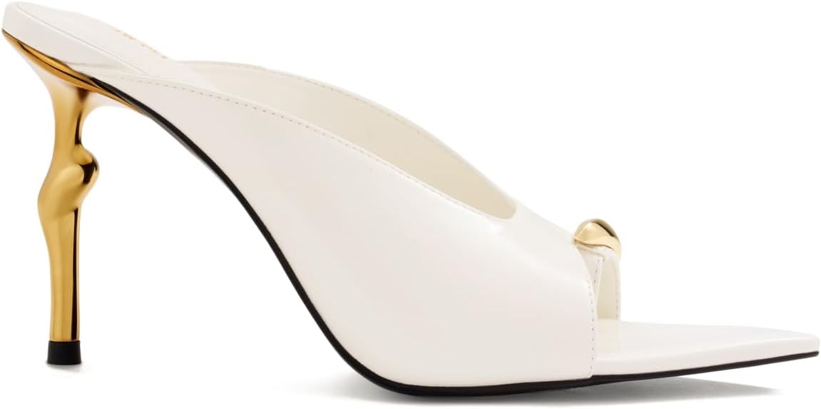 image:imageJW PEI Womens Noemi PointedToe Mesh Mule HeelsWhite