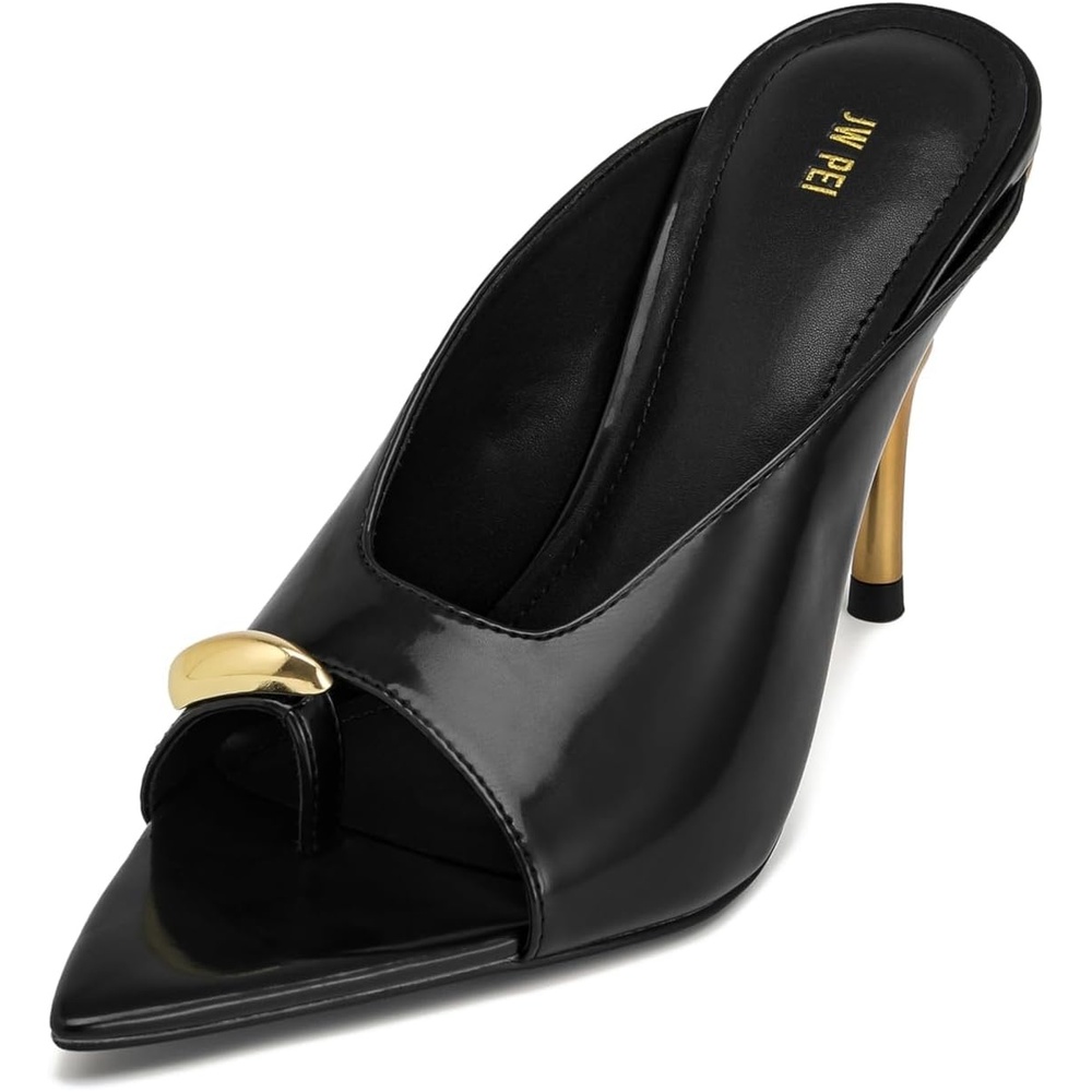 image:imageJW PEI Womens Noemi PointedToe Mesh Mule HeelsBlack