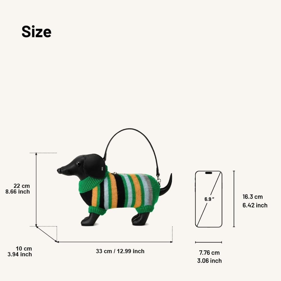 image:imageJW PEI Womens Addison Dachshund handbagBlack