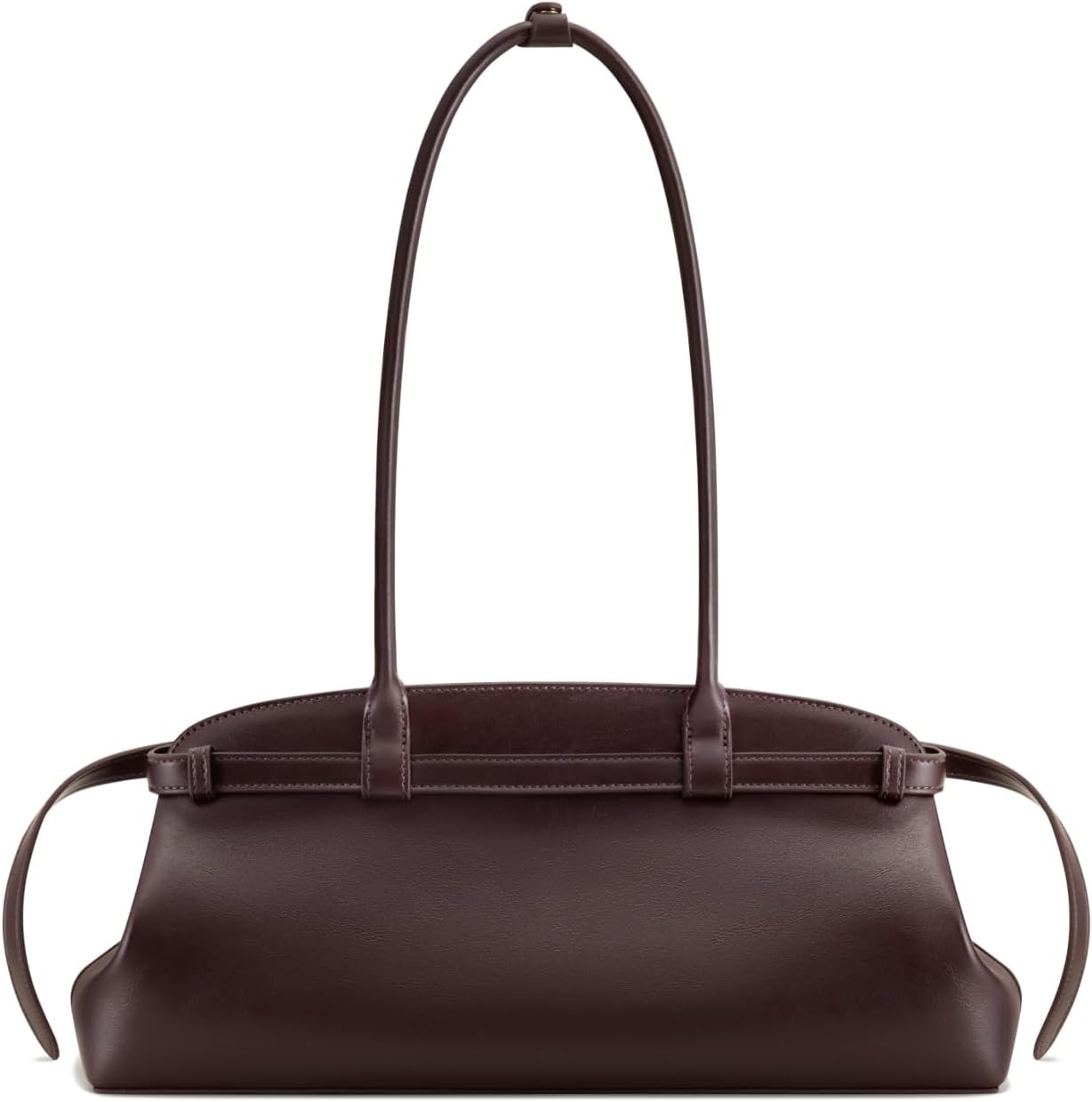 image:imageJW PEI Womens Arden Belt Detail EastWest Shoulder BagDark Brown