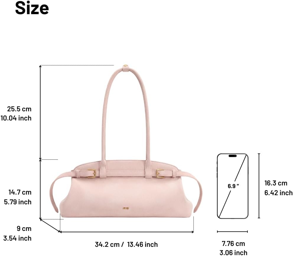 image:imageJW PEI Womens Arden Belt Detail EastWest Shoulder BagPink