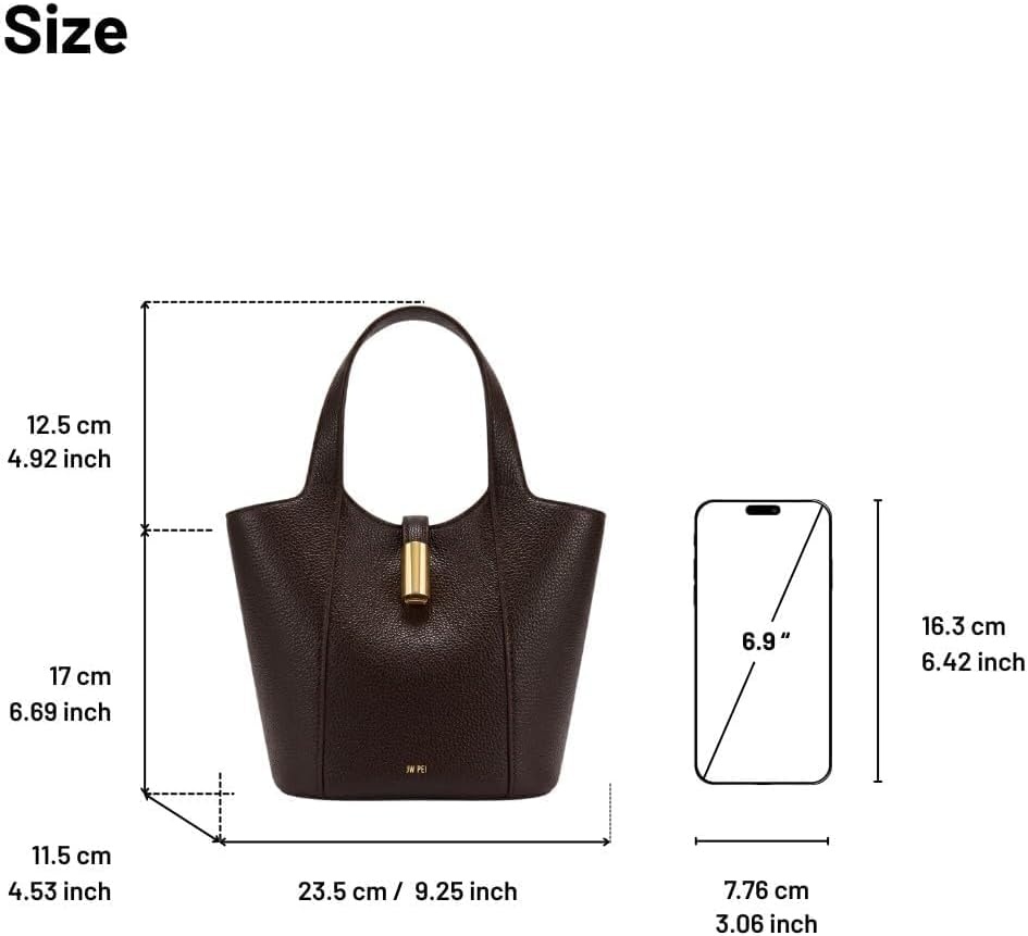 image:imageJW PEI Womens Bella Bucket BagDark Brown