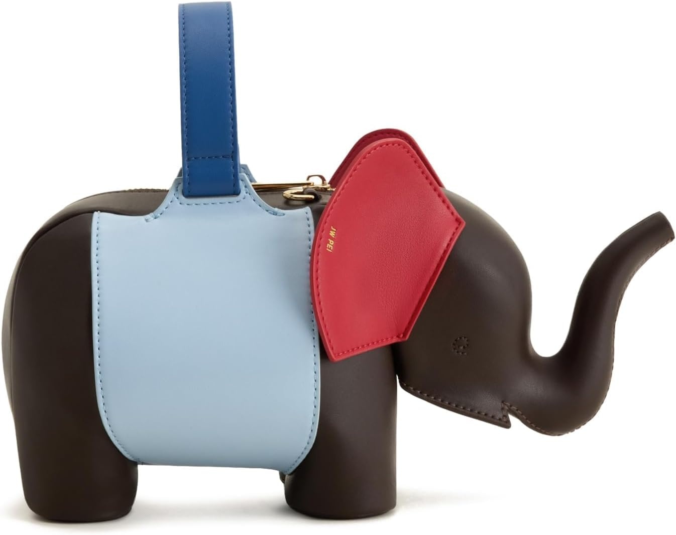 image:imageJW PEI Womens Claire Elephant Shaped HandbagDark BrownBlue