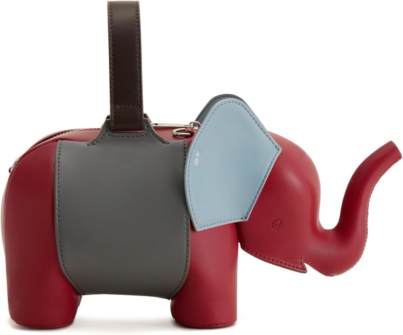 image:imageJW PEI Womens Claire Elephant Shaped HandbagRedDark Gray