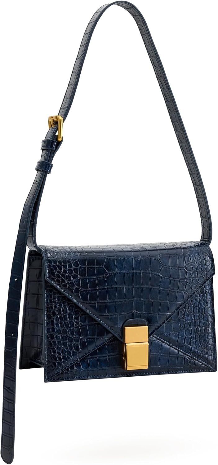image:imageJW PEI Womens Clio Envelope Crossbody BagNavy Croc