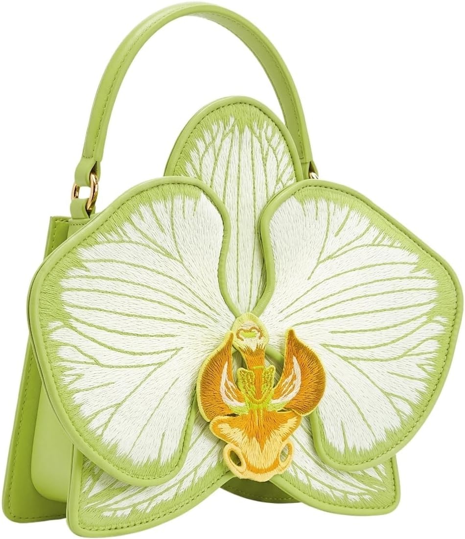 image:imageJW PEI Womens Flora Orchid Shaped Top Handle BagLight Green