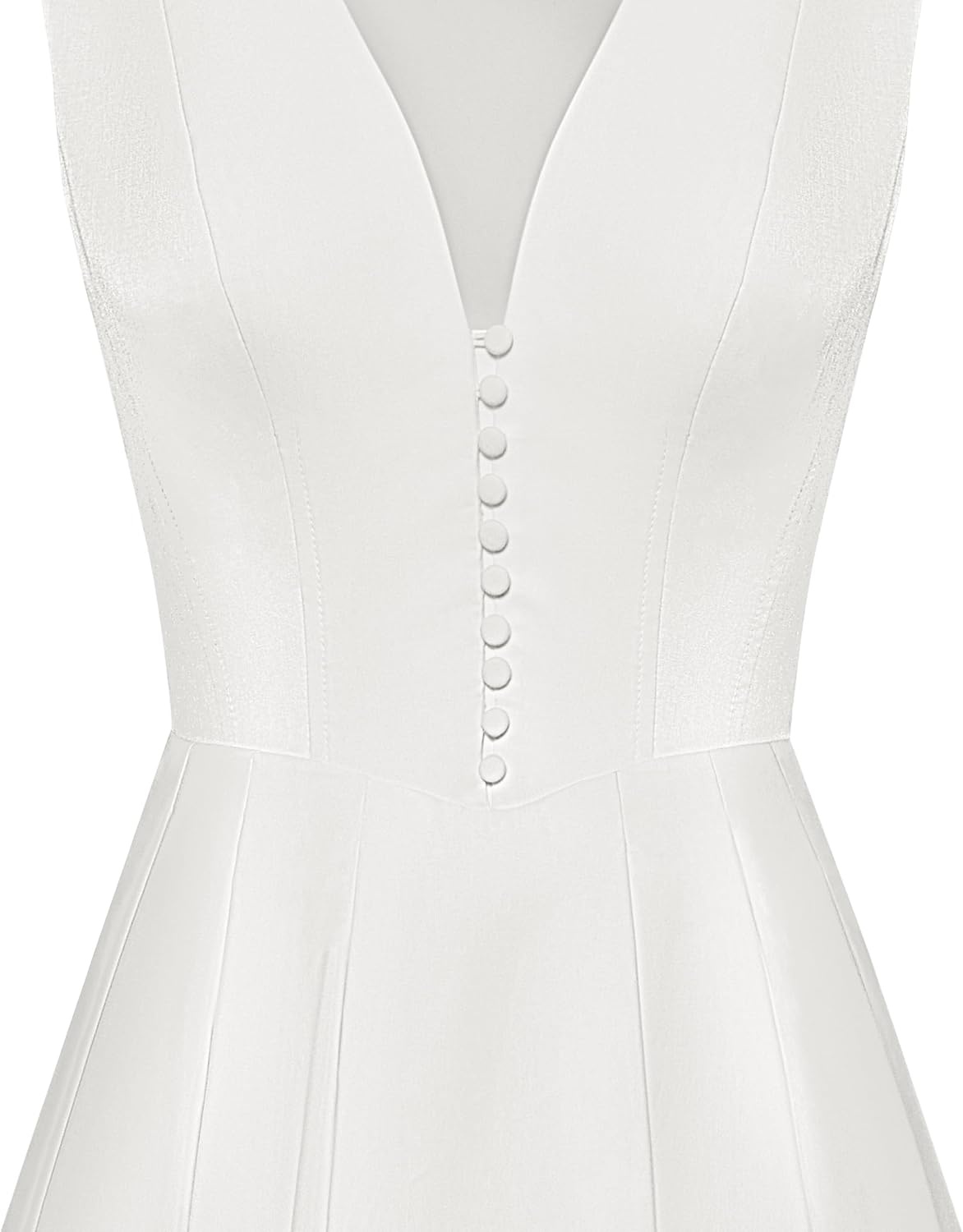image:imageJW PEI Womens Front VNeck Pleated Midi DressWhite