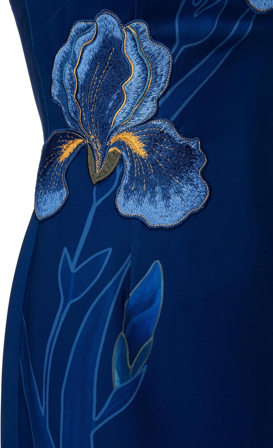 image:imageJW PEI Womens Iris Embroidered Halter Midi DressNavy Blue