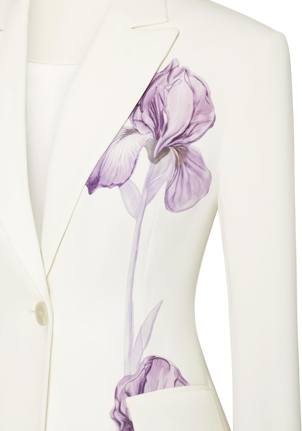 image:imageJW PEI Womens Iris Embroidery Hourglass BlazerWhite