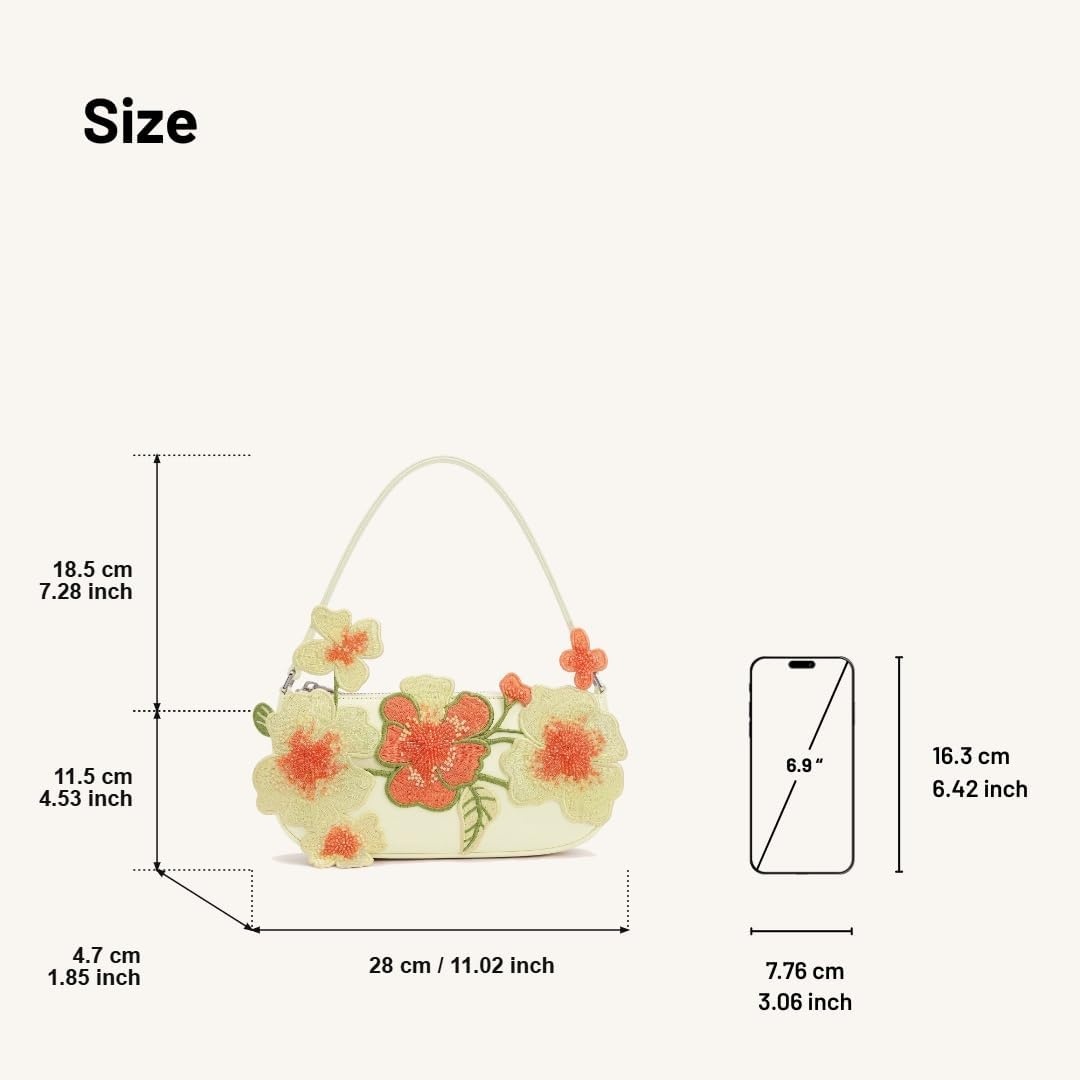 image:imageJW PEI Womens Leona Bead Embellished Shoulder BagOffwhite