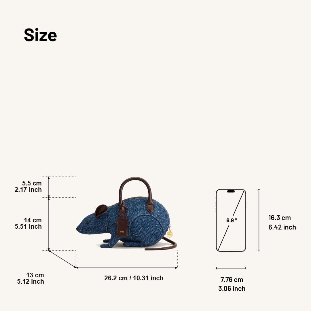 image:imageJW PEI Womens Mia Mouse Top Handle BagBlue Denim