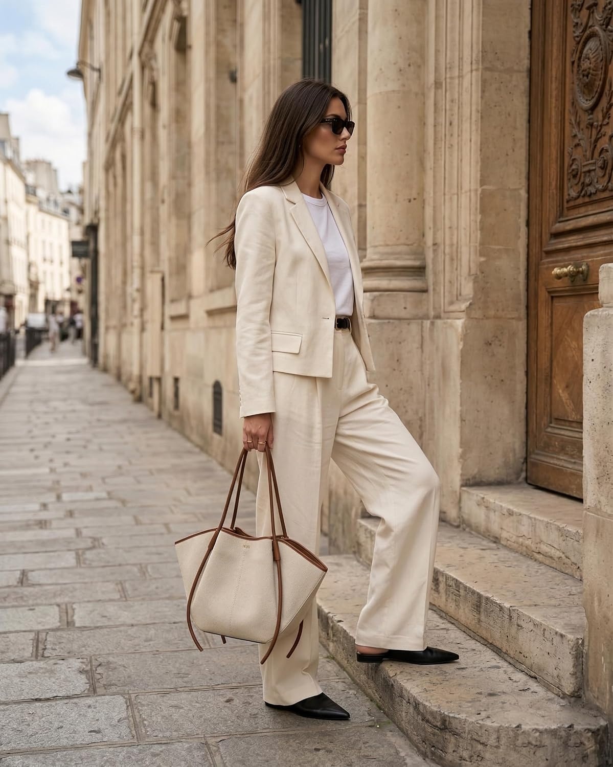 image:imageJW PEI Womens Nala Wide Tote BagBrown Canvas