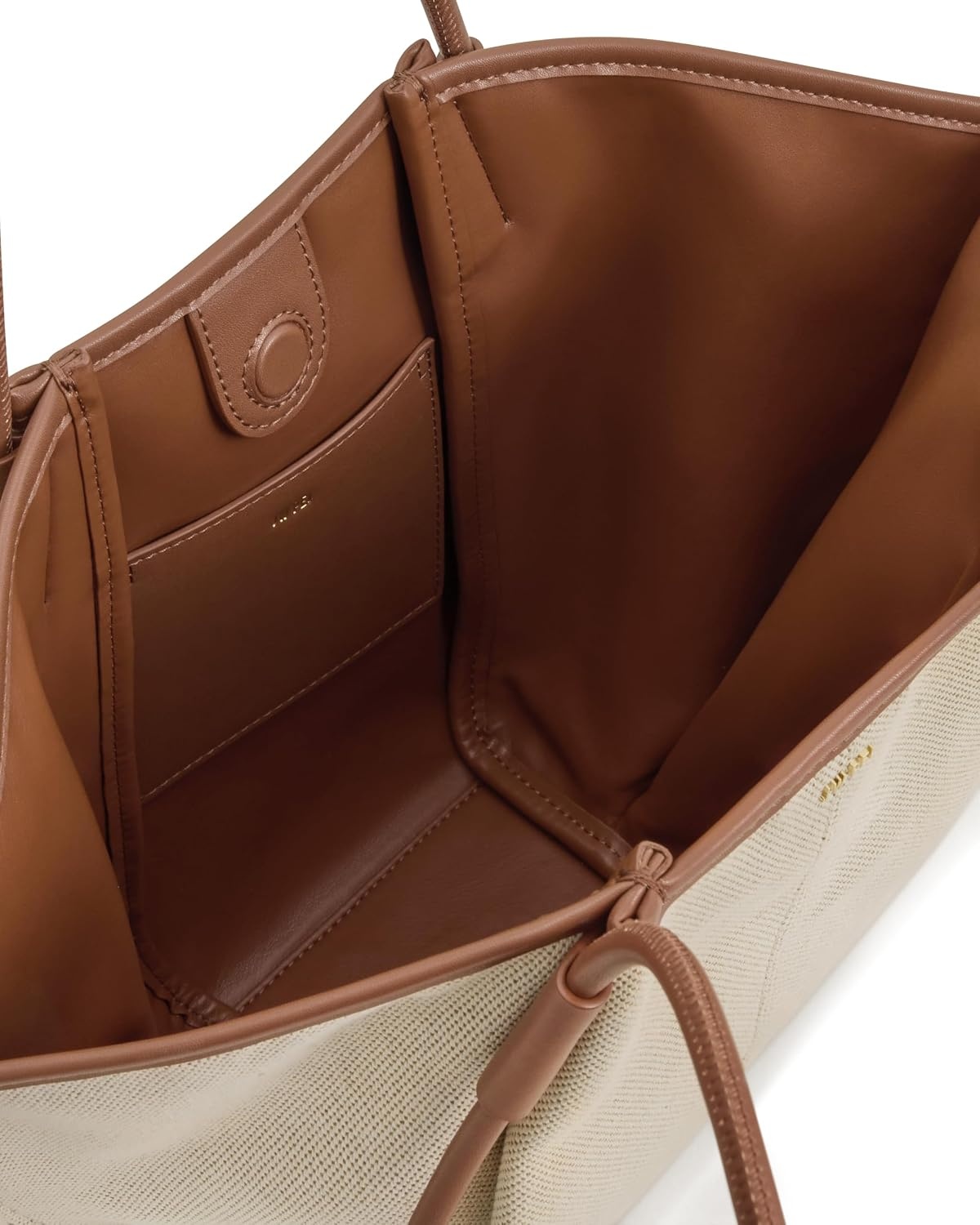 image:imageJW PEI Womens Nala Wide Tote BagBrown Canvas