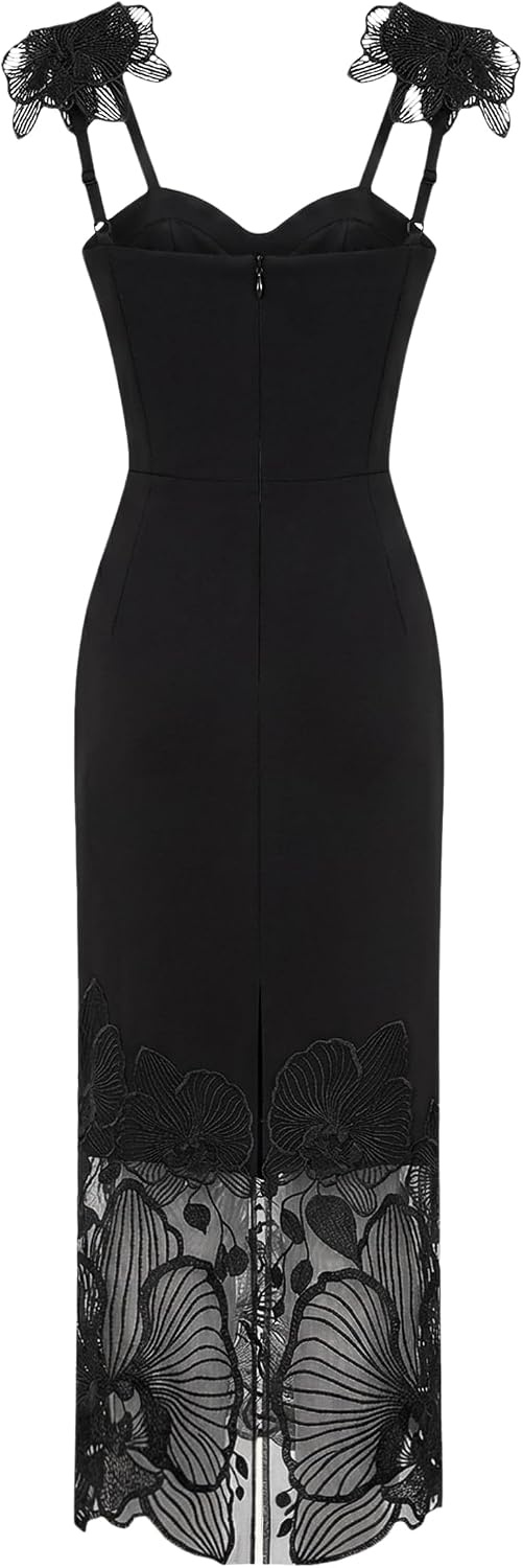 image:imageJW PEI Womens Orchid Embroidered Corset DressBlack