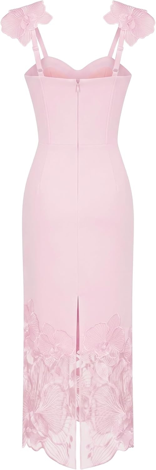 image:imageJW PEI Womens Orchid Embroidered Corset DressDusty Rose