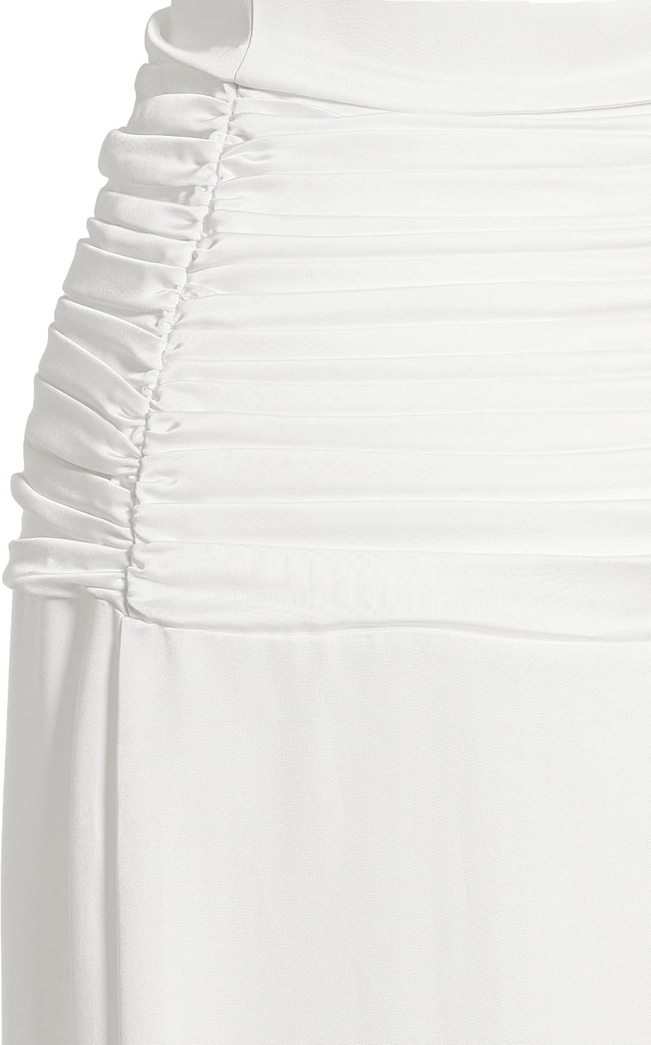 image:imageJW PEI Womens Satin Cowl Neck Ruched Maxi GownWhite