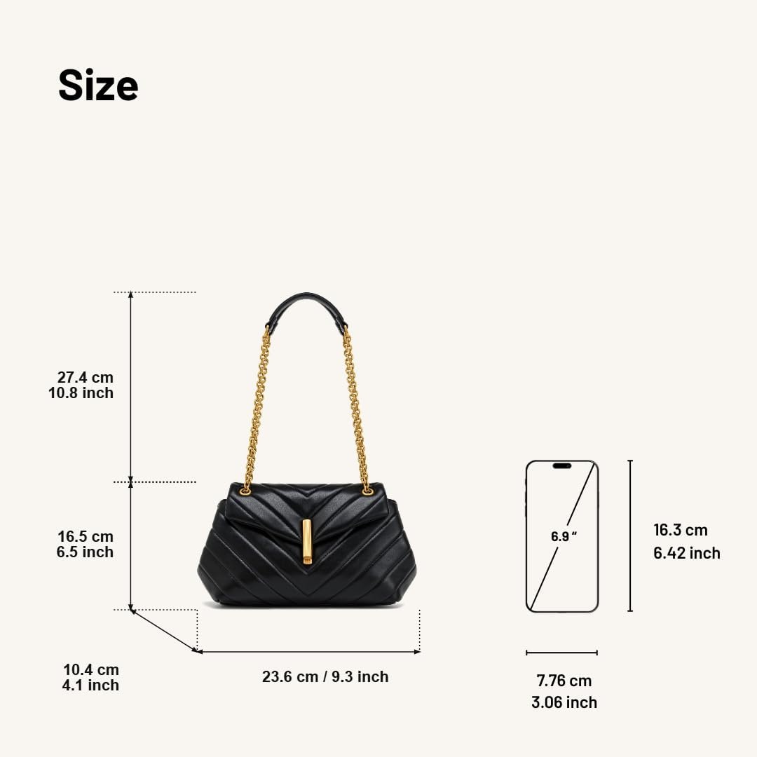 image:imageJW PEI Womens Valerie Chain Flap Shoulder BagBlack