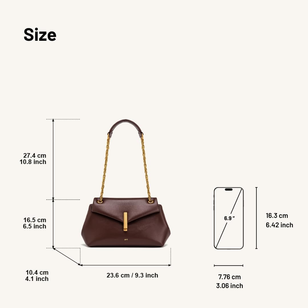 image:imageJW PEI Womens Valerie Chain Flap Shoulder BagDark Brown
