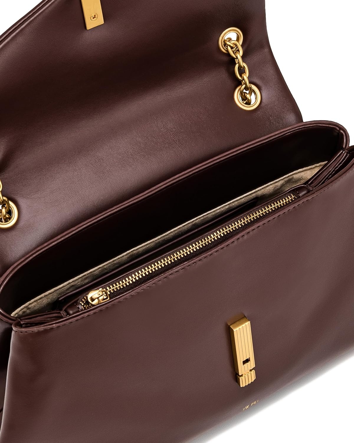 image:imageJW PEI Womens Valerie Chain Flap Shoulder BagDark Brown