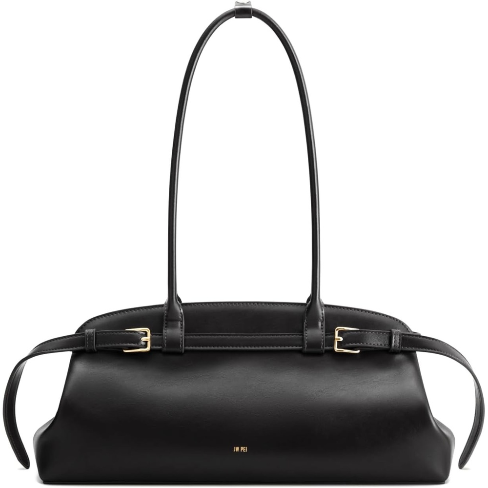 image:imageJW PEI Womens Arden Belt Detail EastWest Shoulder BagBlack