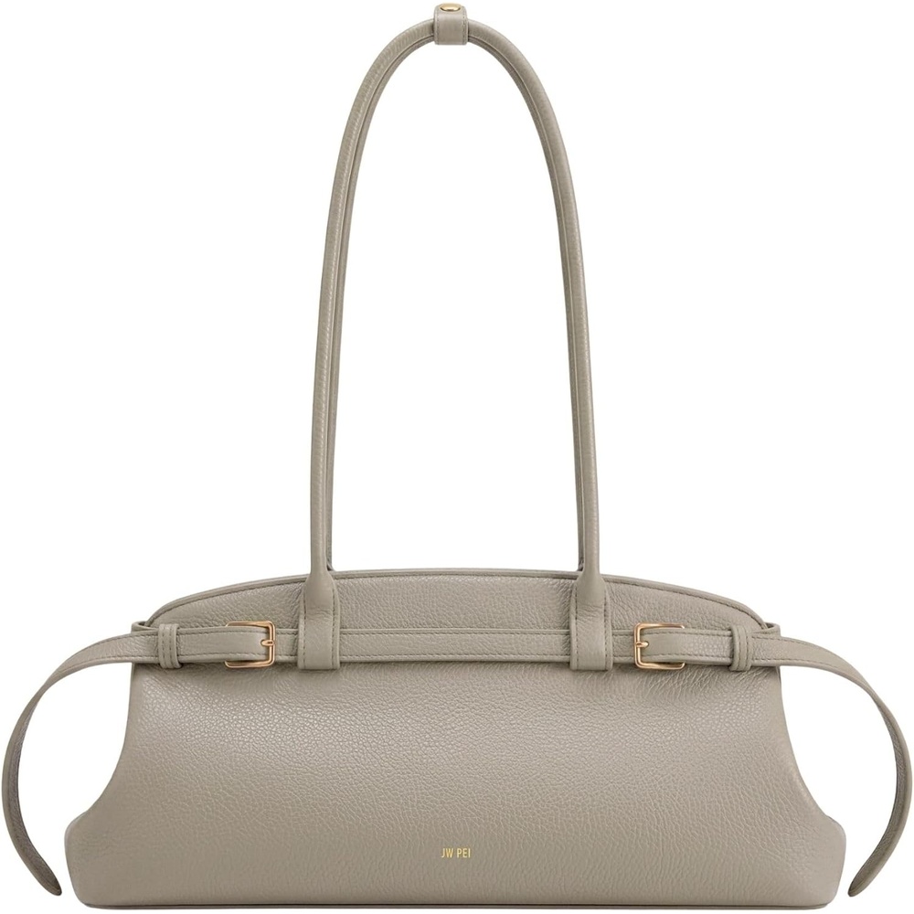 image:imageJW PEI Womens Arden Belt Detail EastWest Shoulder BagTaupe