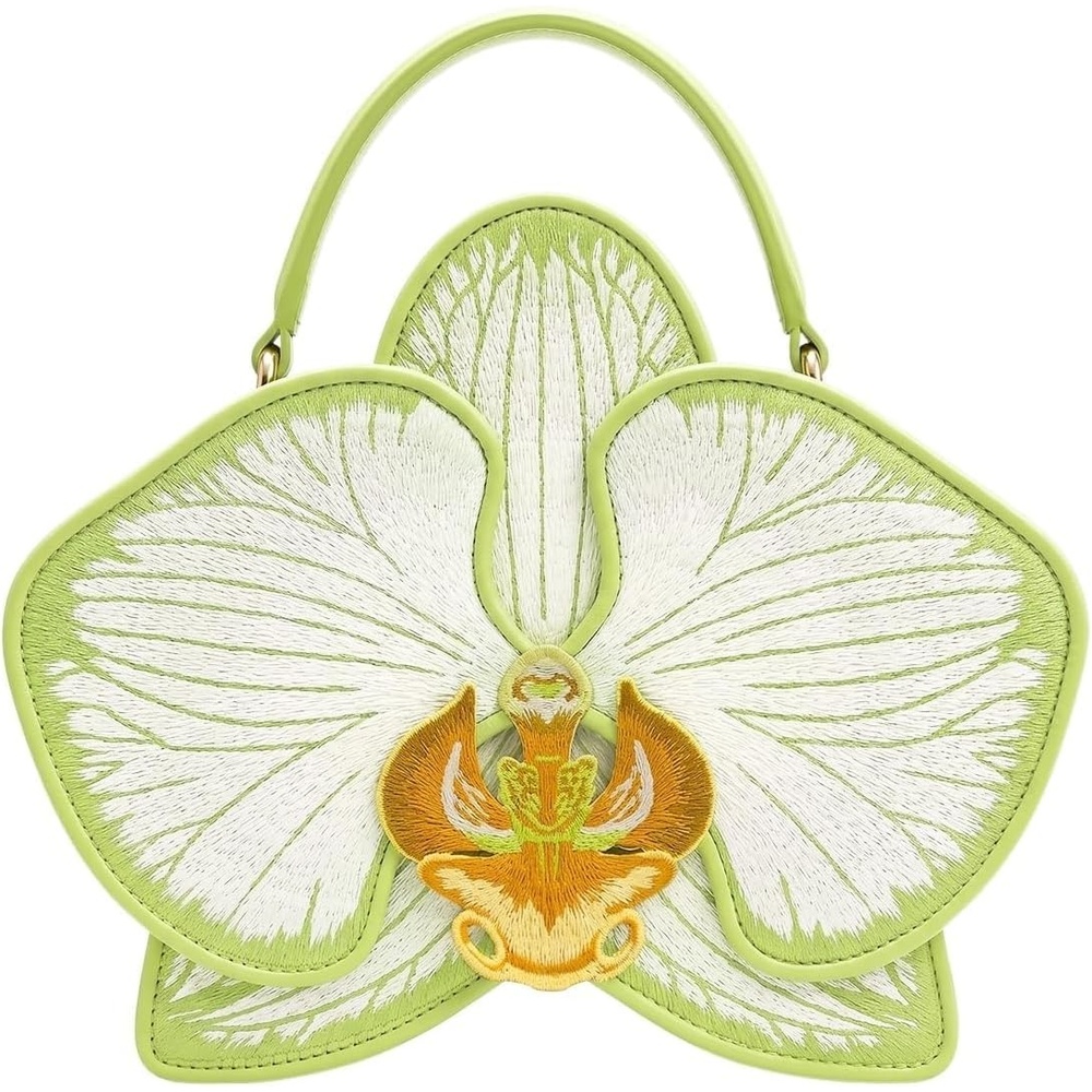 image:imageJW PEI Womens Flora Orchid Shaped Top Handle BagLight Green