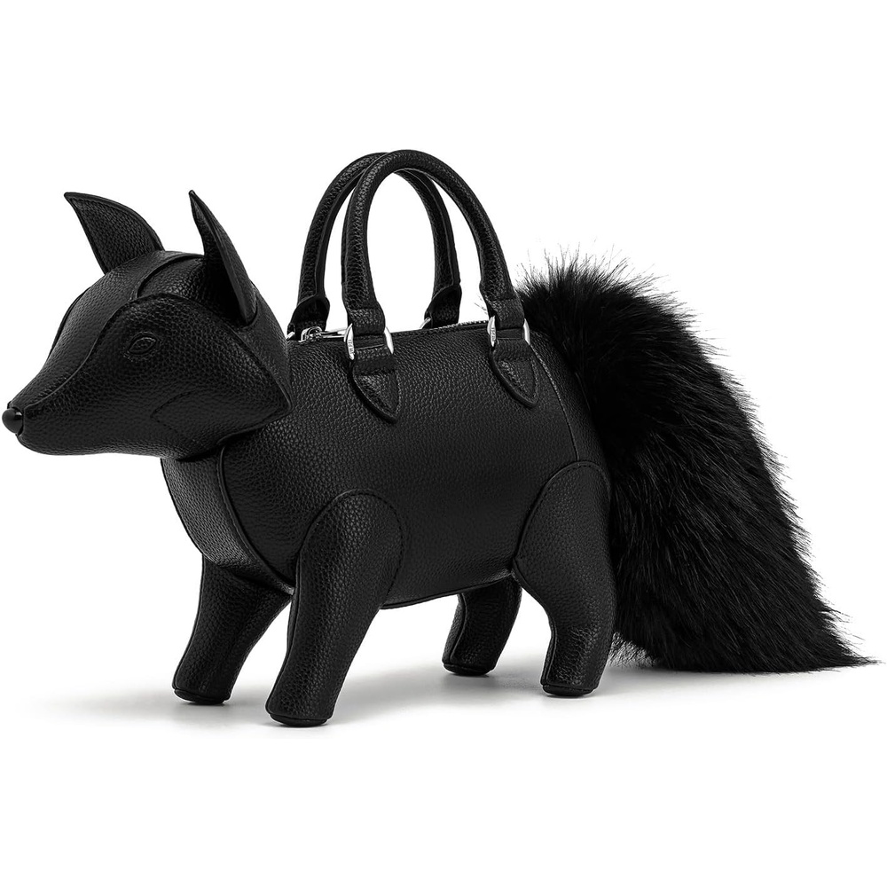 image:imageJW PEI Womens Kai Fox Shaped Top Handle BagBlack