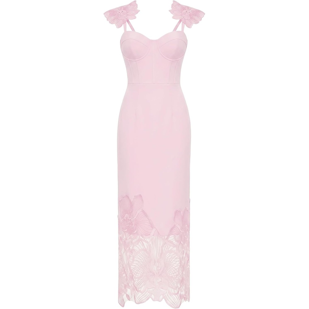 image:imageJW PEI Womens Orchid Embroidered Corset DressDusty Rose