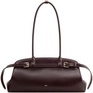 JW PEI Women’s Arden Belt Detail East-West Shoulder Bag(Dark Brown)