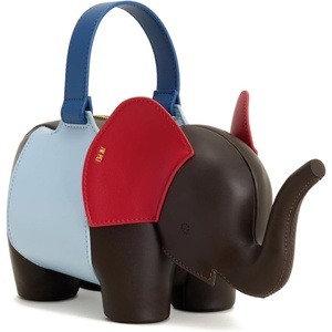 JW PEI Women’s Claire Elephant Shaped Handbag(Dark Brown/Blue)