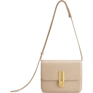 JW PEI Women’s Evania Lock Pebbled Shoulder Bag(Khaki)