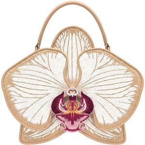 JW PEI Women’s Flora Orchid Shaped Top Handle Bag(Champagne)