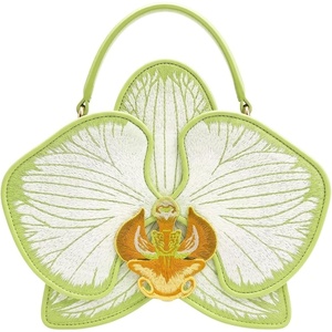 JW PEI Women’s Flora Orchid Shaped Top Handle Bag(Light Green)