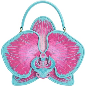 JW PEI Women’s Flora Orchid Shaped Top Handle Bag(Pink Blue)