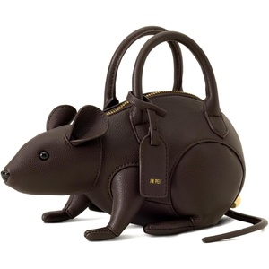 JW PEI Women’s Mia Mouse Top Handle Bag(Dark Brown)