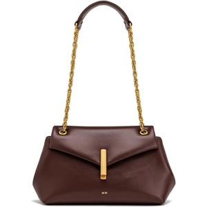 JW PEI Women’s Valerie Chain Flap Shoulder Bag(Dark Brown)