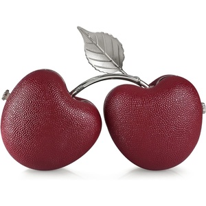 JW PEI Women’s Aureline Cherry Shaped Clutch(Red)