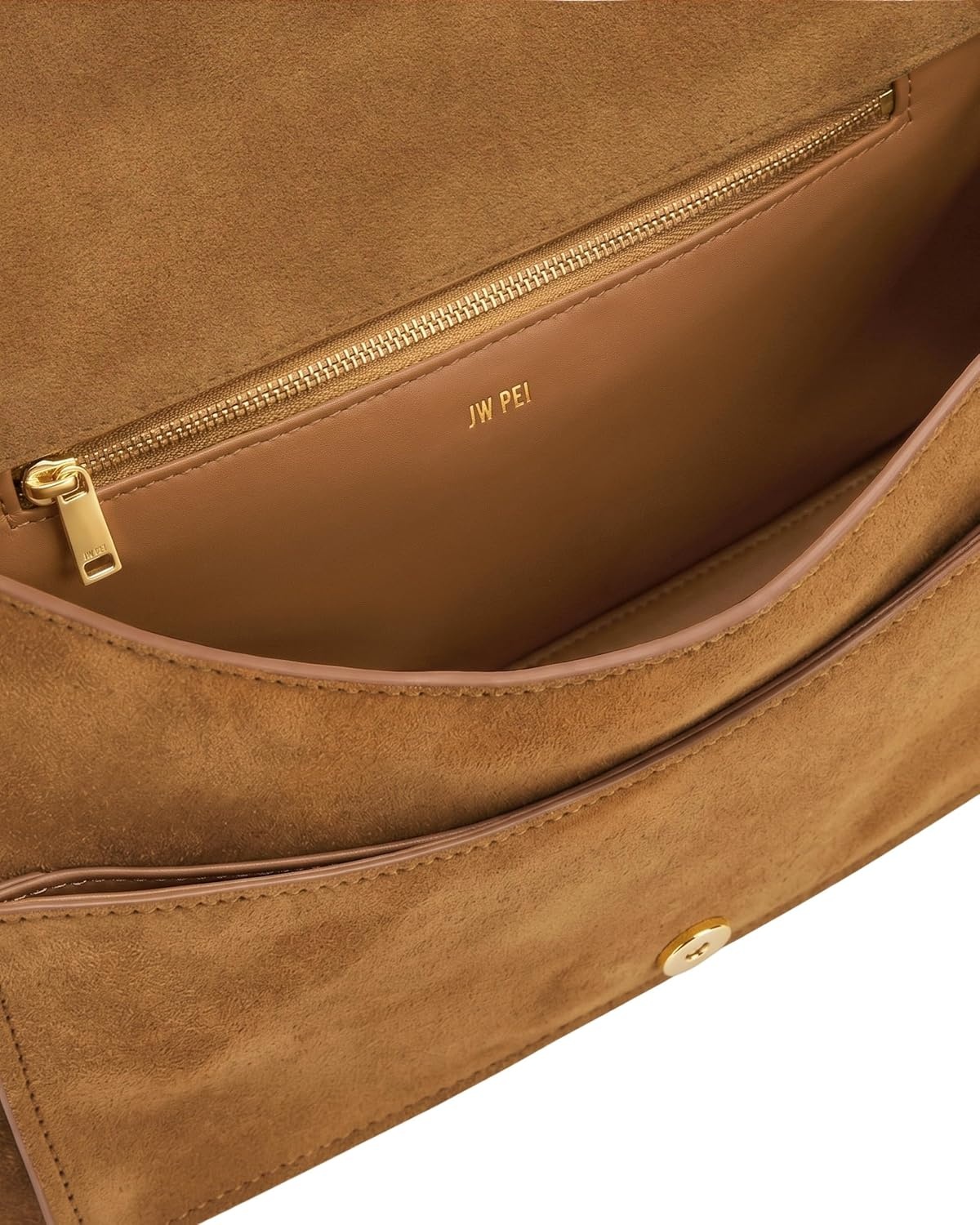image:imageJW PEI Womens Avery Fringe Faux Suede Shoulder Bag