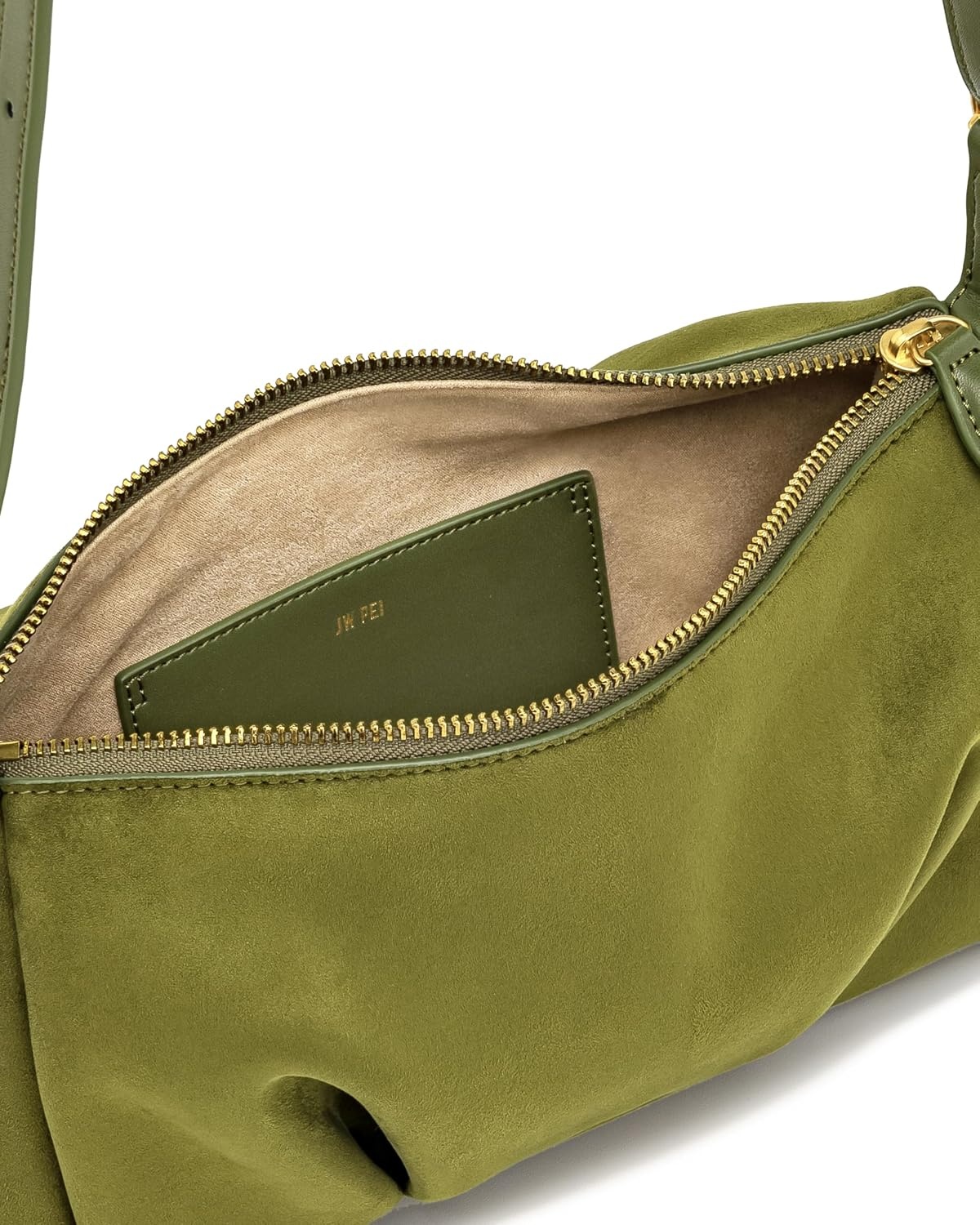 image:imageJW PEI Womens Loriette Faux Suede Crossbody BagOlive Green