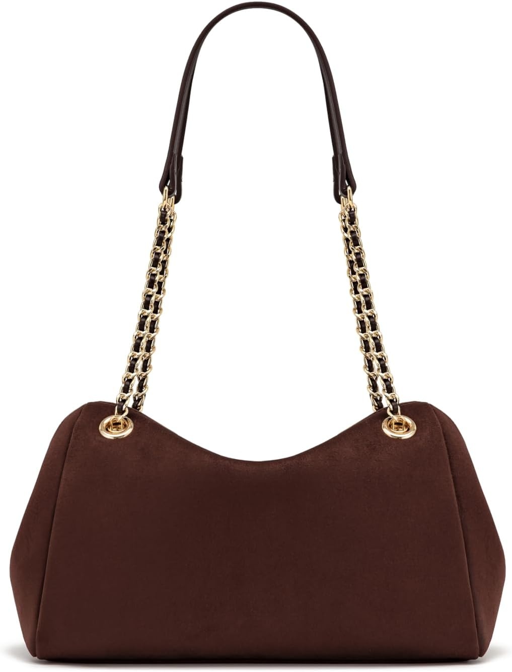 image:imageJW PEI Womens Mireya Faux Suede Chain Shoulder BagDark Brown