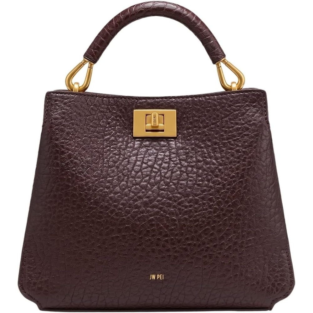 image:imageJW PEI Womens Lucia ElephantEffect Top Handle BagDark Brown