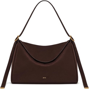 JW PEI Women’s Elowen Faux Suede Flap Shoulder Bag(Dark Brown)