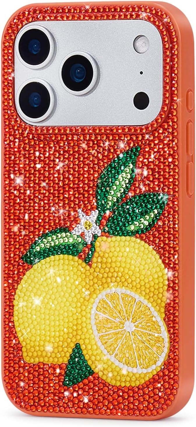 image:imageJW PEI Lemon Artificial Crystal Phone Case OrangeLemon Orange