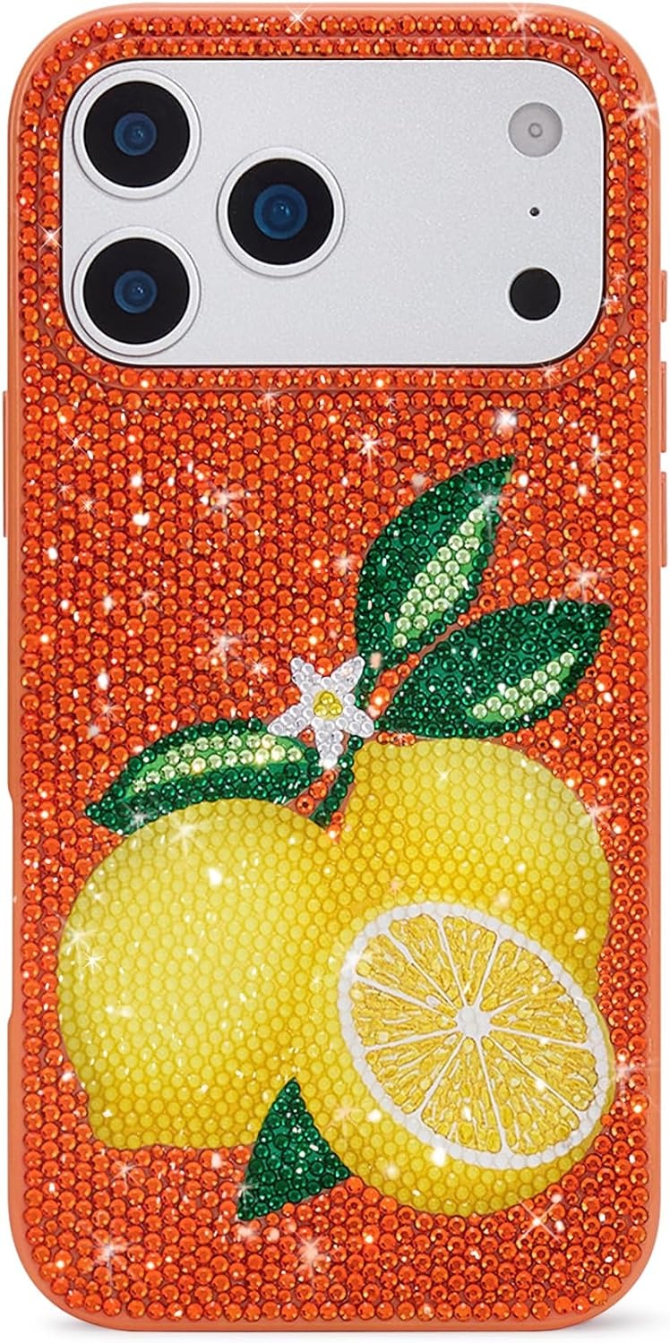 image:imageJW PEI Lemon Artificial Crystal Phone Case OrangeLemon Orange