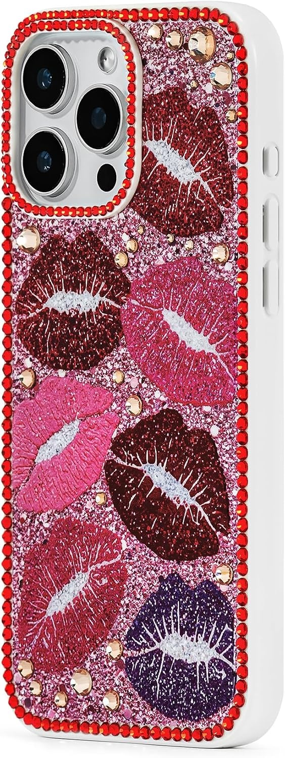 image:imageJW PEI So What Rhinestone Phone Case PinkKiss of Glamour Red